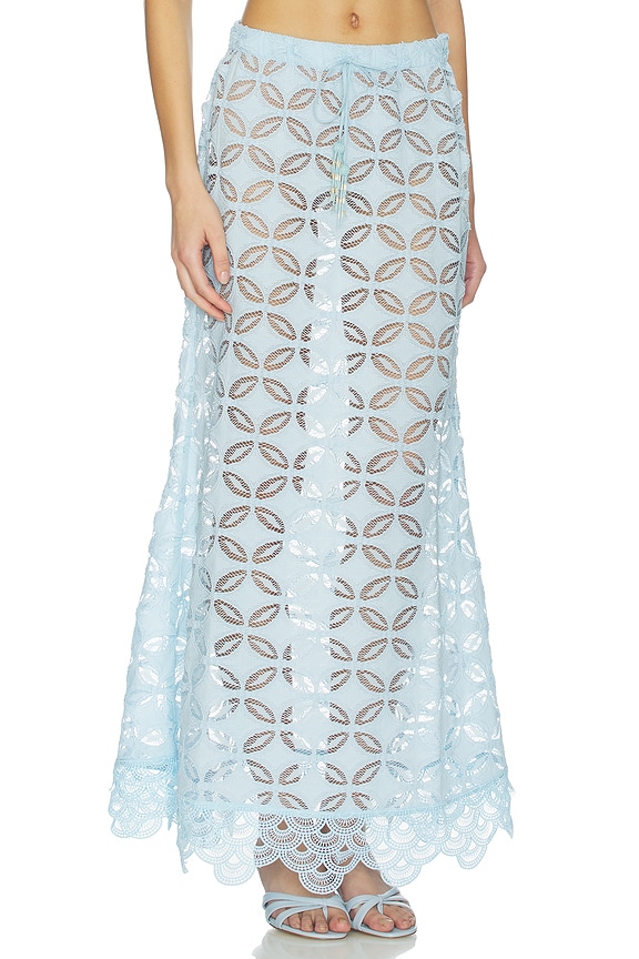 view 2 of 6 Rio Maxi Skirt in Blue