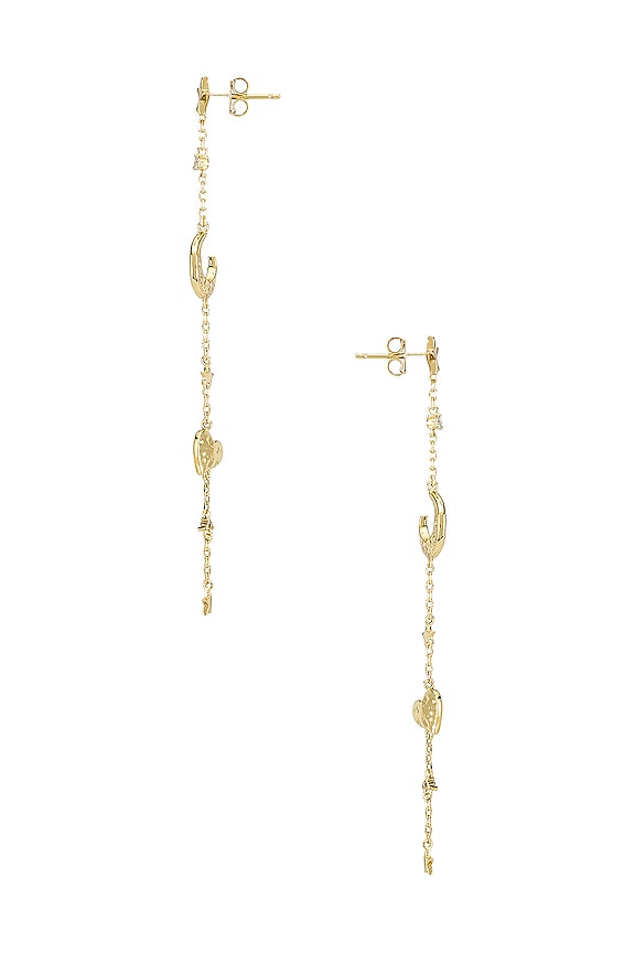 view 2 of 2 Astra Multi Drop Earrings in Gold