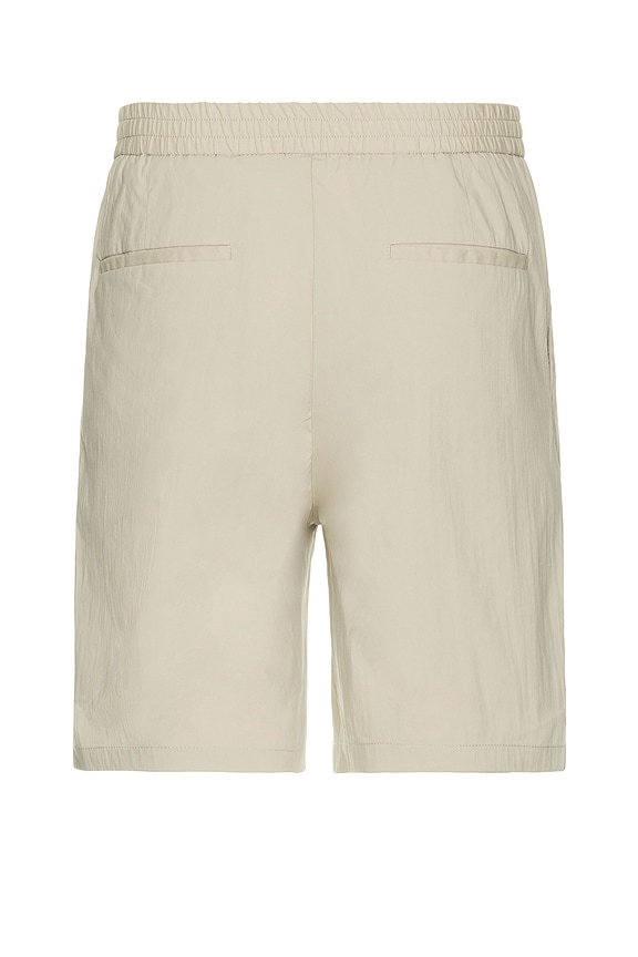 view 2 of 4 Relaxed Nylon Pleated Short in Light Beige
