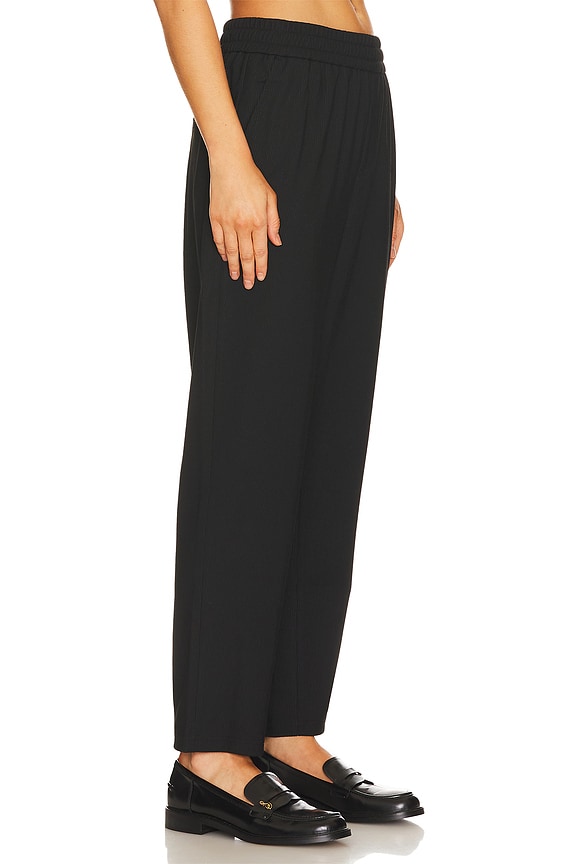 view 2 of 5 Ribbed Knit Pant in black