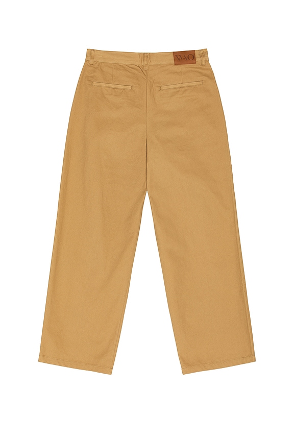 view 2 of 5 Wide Leg Pleated Trouser in Brown