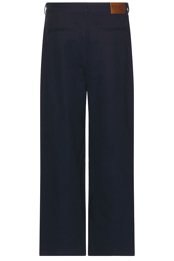 view 2 of 5 Wide Leg Pleated Trouser in Navy