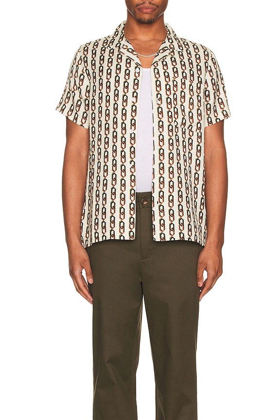 view 4 of 5 The Camp Shirt in Cream Multi Chain