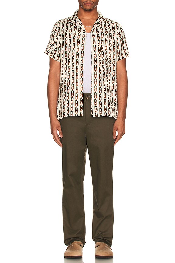 view 5 of 5 The Camp Shirt in Cream Multi Chain