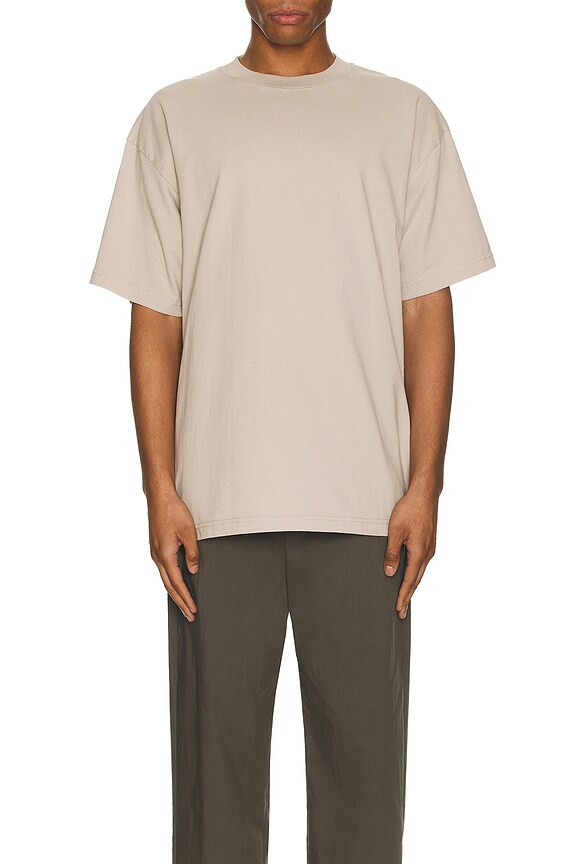 view 3 of 4 The Oversized Tee in Sand Beige