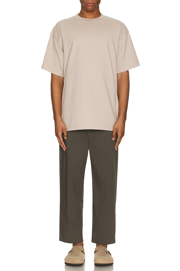 view 4 of 4 The Oversized Tee in Sand Beige