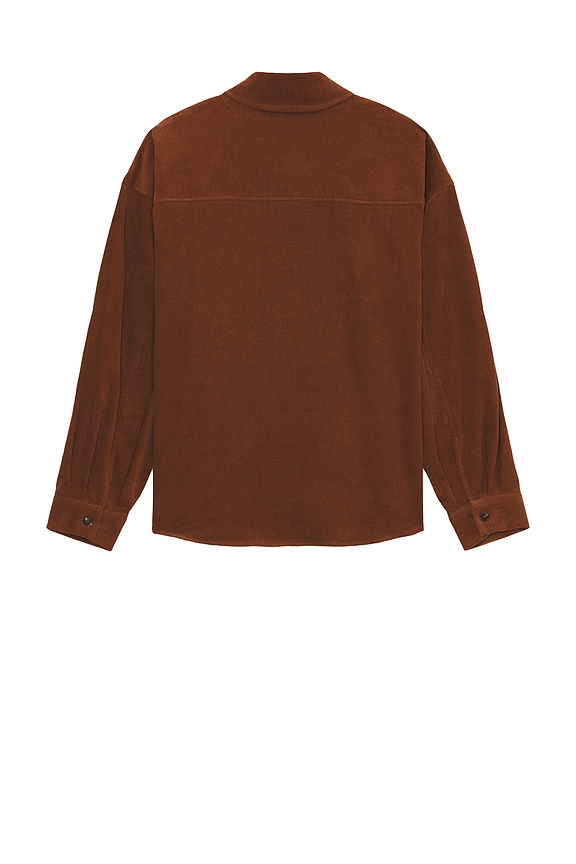 view 2 of 4 Oversized Corduroy Shirt in brown