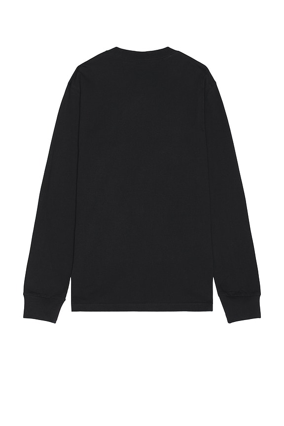 view 2 of 4 The Long Sleeve Pocket Tee in Black