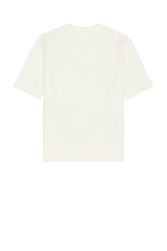 view 2 of 4 Relaxed Open Knit Polo in Ivory
