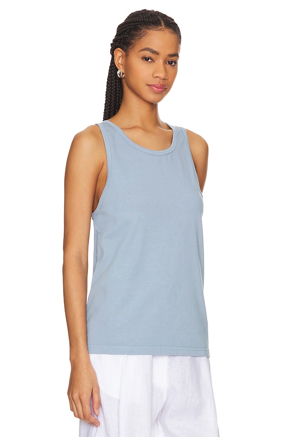 view 2 of 4 The Relaxed Tank in Dusty Blue