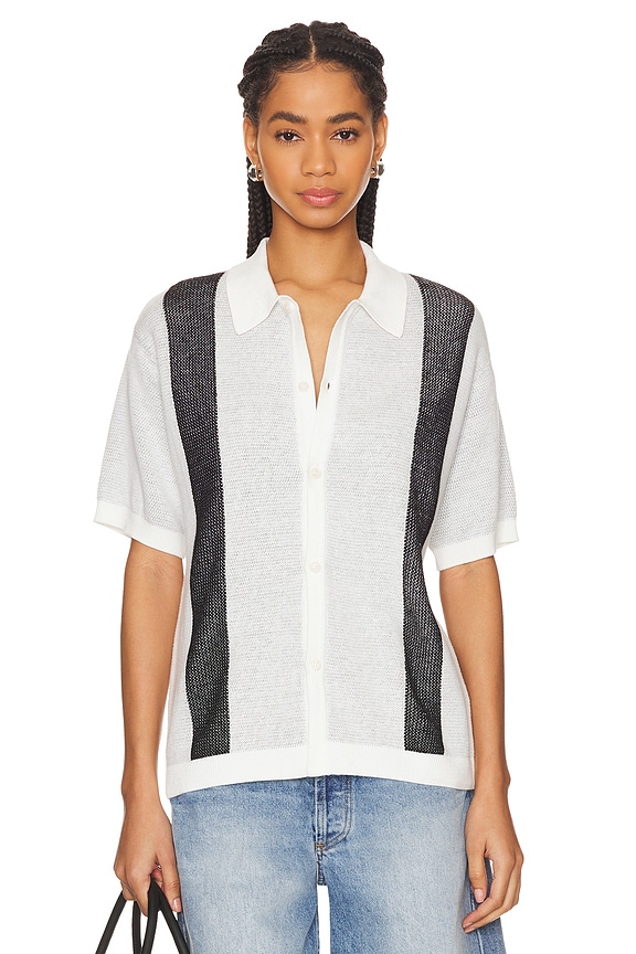 view 2 of 5 TOP in White & Black