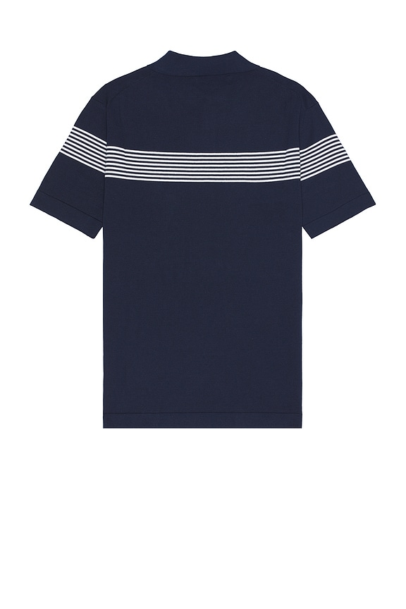 view 2 of 4 Chest Stripe Polo in Navy & Ivory