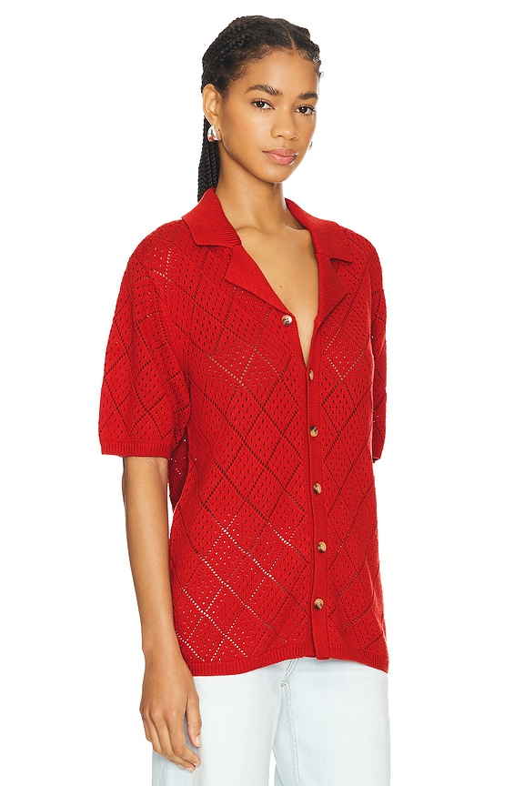 view 2 of 5 셔츠 in Burnt Orange