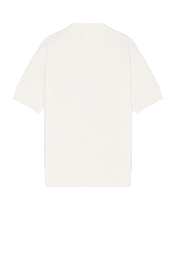 view 2 of 4 Textured Polo in Ivory