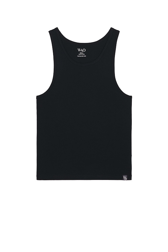 view 2 of 5 The Relaxed Tank 3 Pack in black