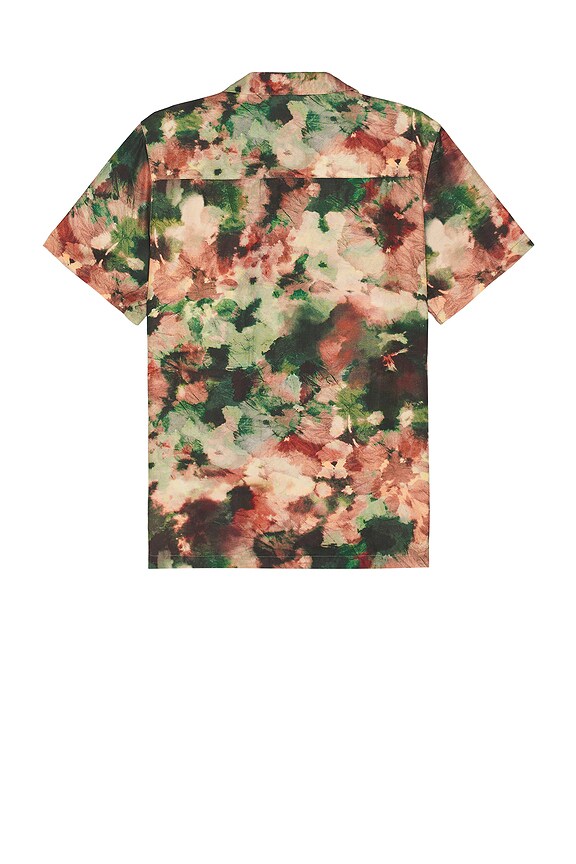 view 2 of 5 The Camp Shirt in Olive Brown Abstract