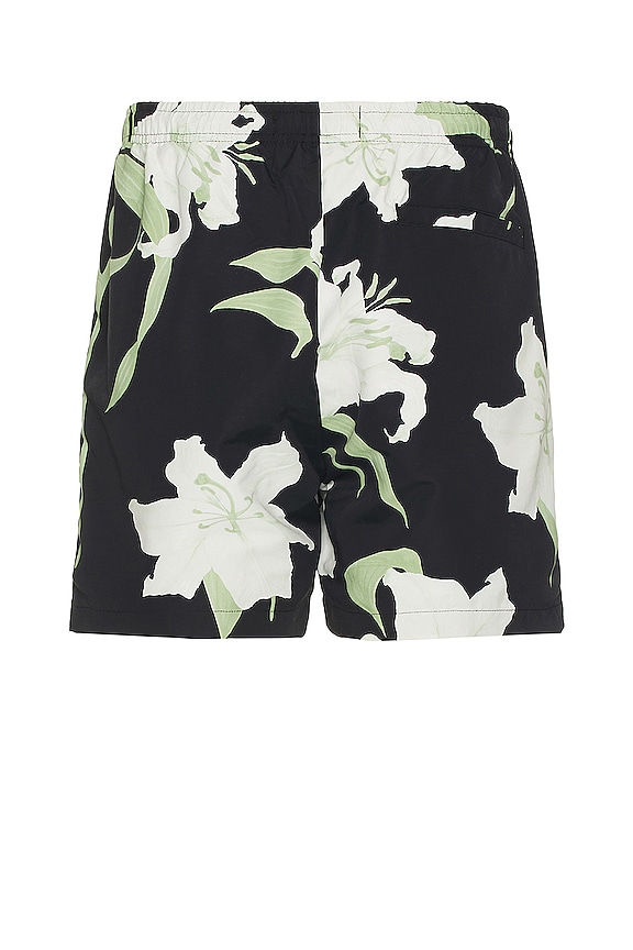 view 2 of 4 The Swim Short in Black White Floral