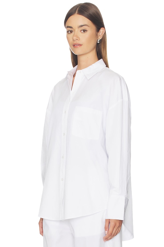 view 2 of 4 Poplin Button Up in White