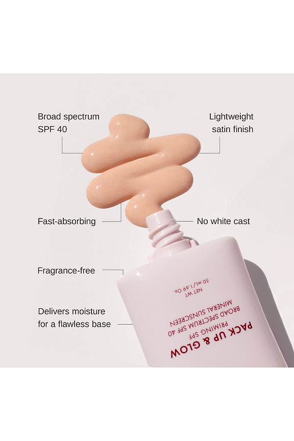 view 2 of 4 ÉCRAN SOLAIRE HYDRATANT VISAGE PACK UP & GLOW PRIMING SPF in 