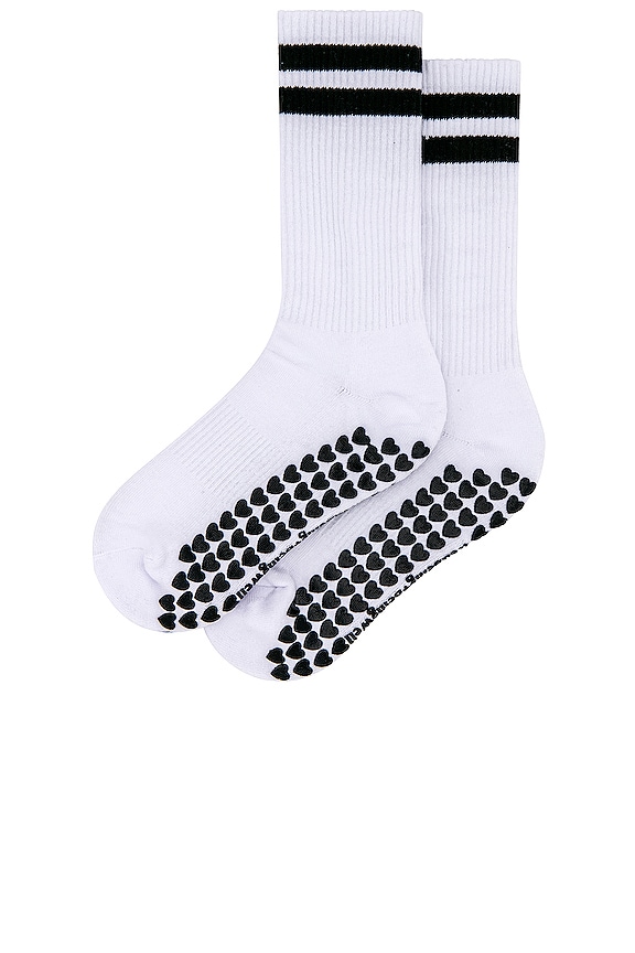 view 2 of 4 CHAUSSETTES STRIPED in White