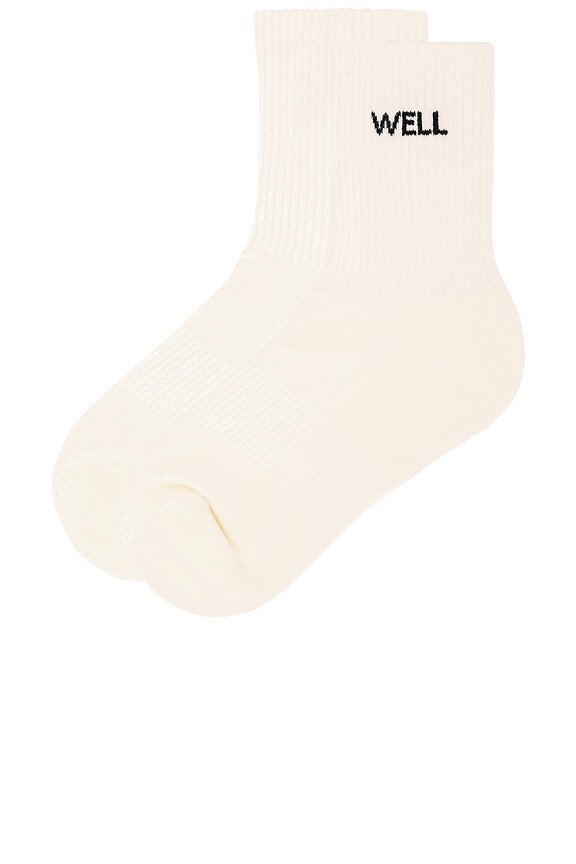 view 2 of 2 MEIA DE CANO ALTO WELL in Off White & Acad Navy