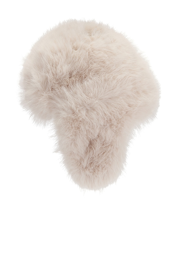 view 2 of 3 Faux Fur Trapper Hat in Turtledove