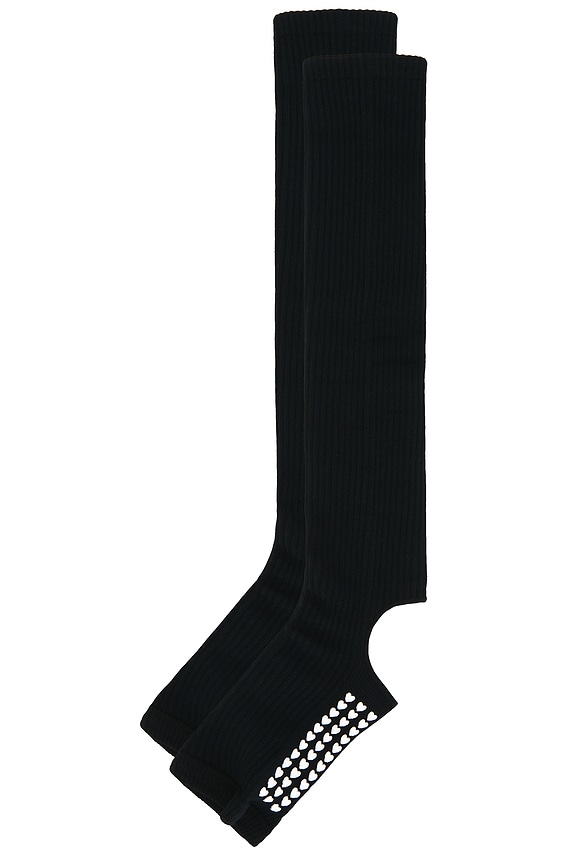 view 2 of 6 Grip Legwarmer in Black & White