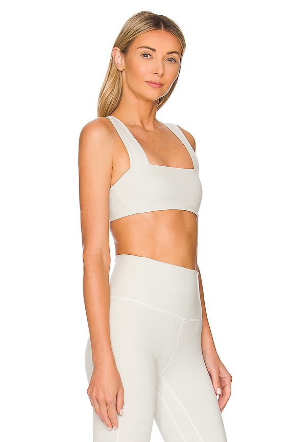 view 2 of 4 LoungeWell Calla Sports Bra in Sky Grey Heather