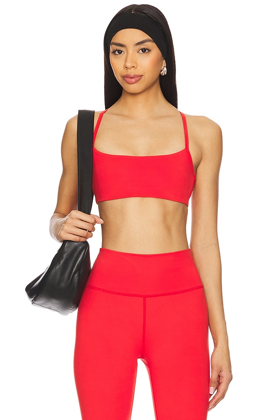 view 1 of 4 FlowWell Ilanna Sports Bra in Lava Red