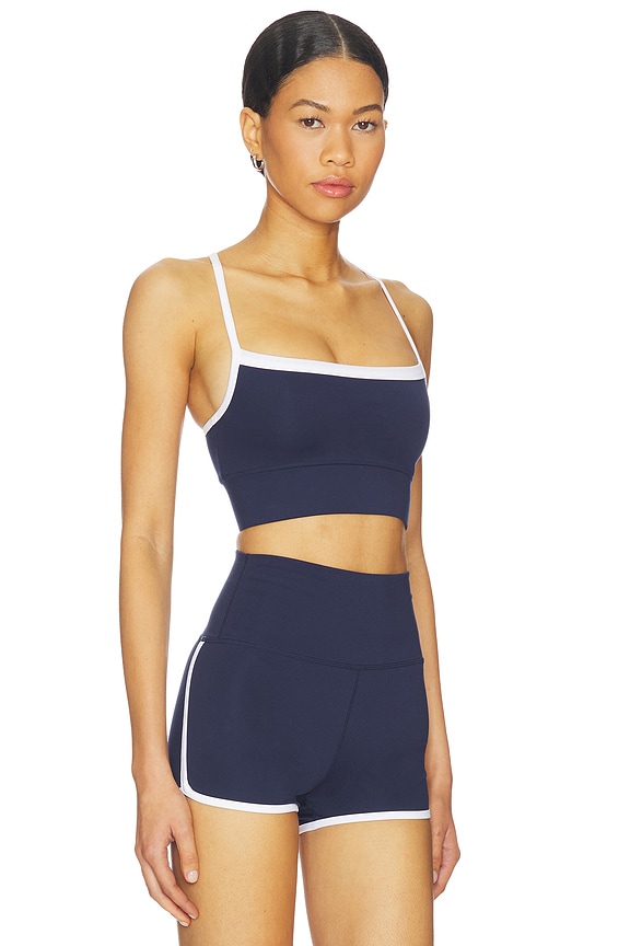 view 2 of 4 Movewell Morgan Sports Bra in Navy & White