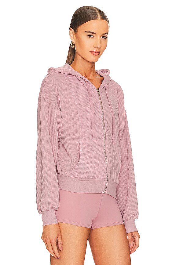 view 2 of 4 SWEAT À CAPUCHE MARLOWE in Soft Burgundy