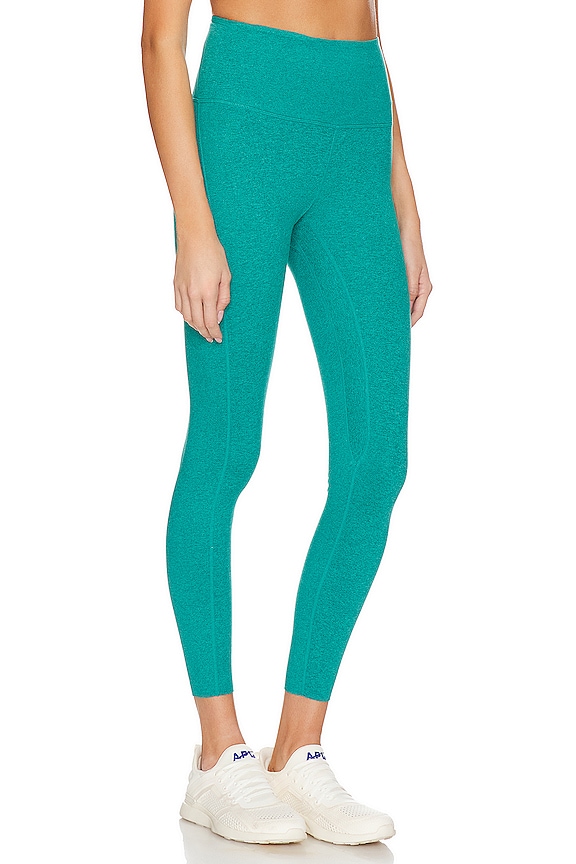 view 2 of 4 LoungeWell Ashe 7/8 Legging in Lake Teal Heather