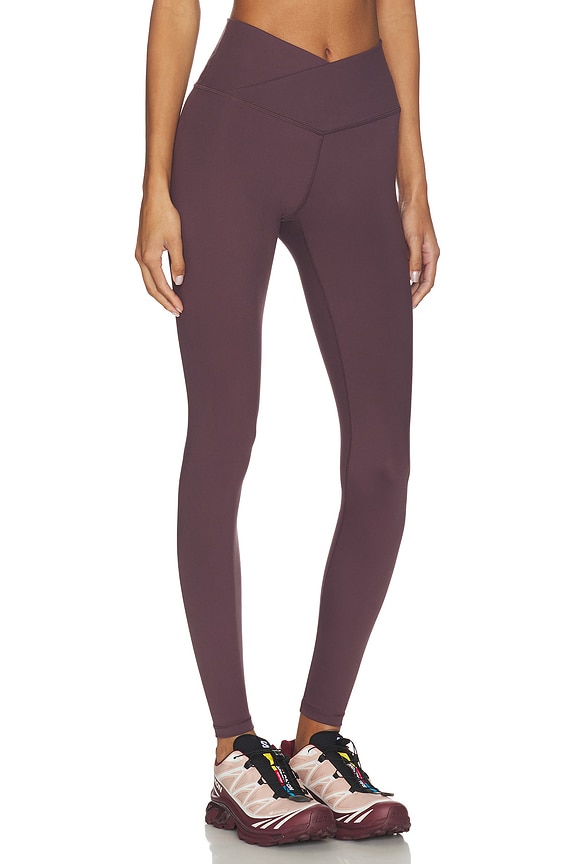 view 2 of 6 Flowwell Callista Crossover Legging in Raisin