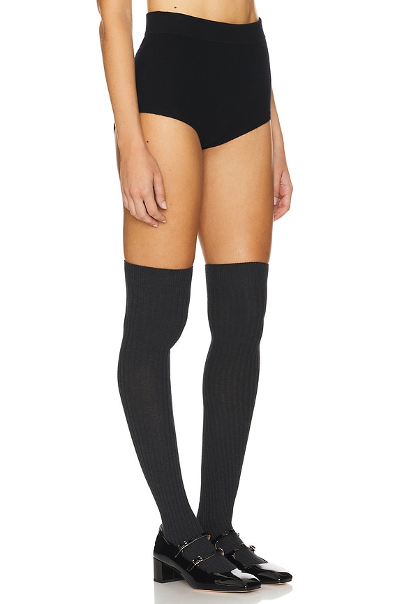 view 2 of 6 Amelie Cashmere Short in Black