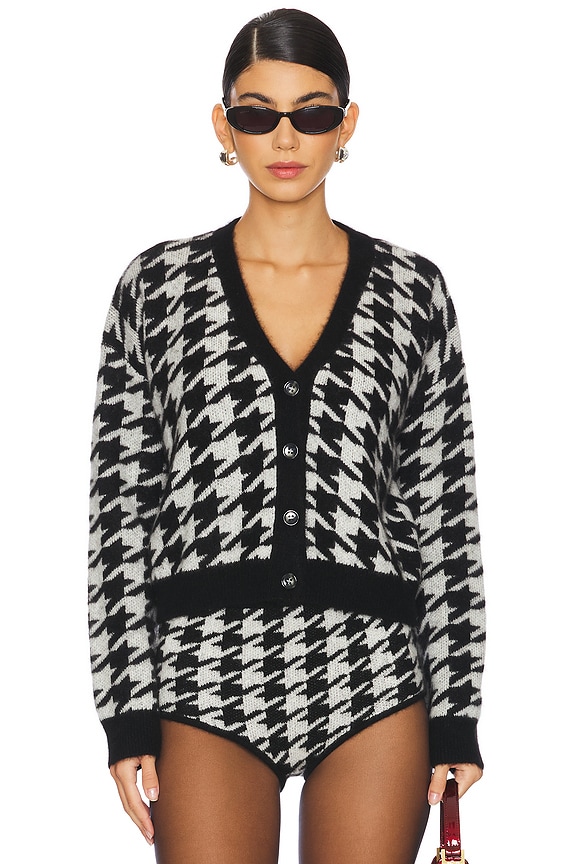 view 2 of 5 КАРДИГАН in Black & Ivory