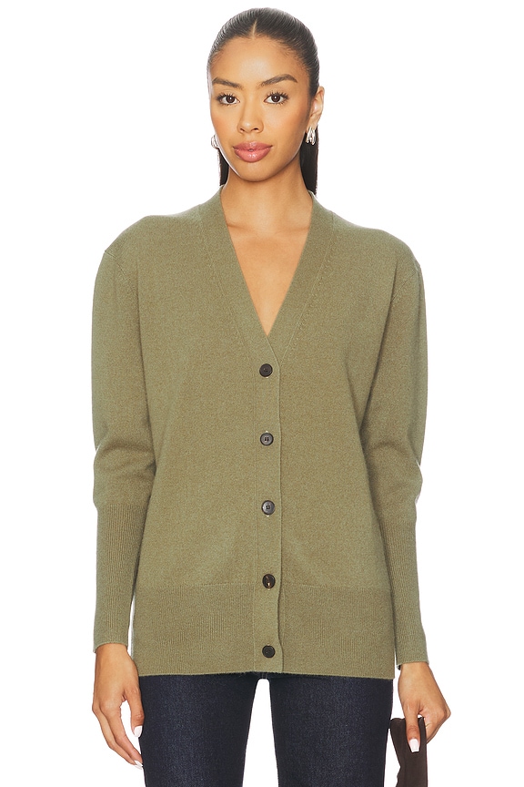 view 2 of 5 Anya Cardigan in Khaki Green