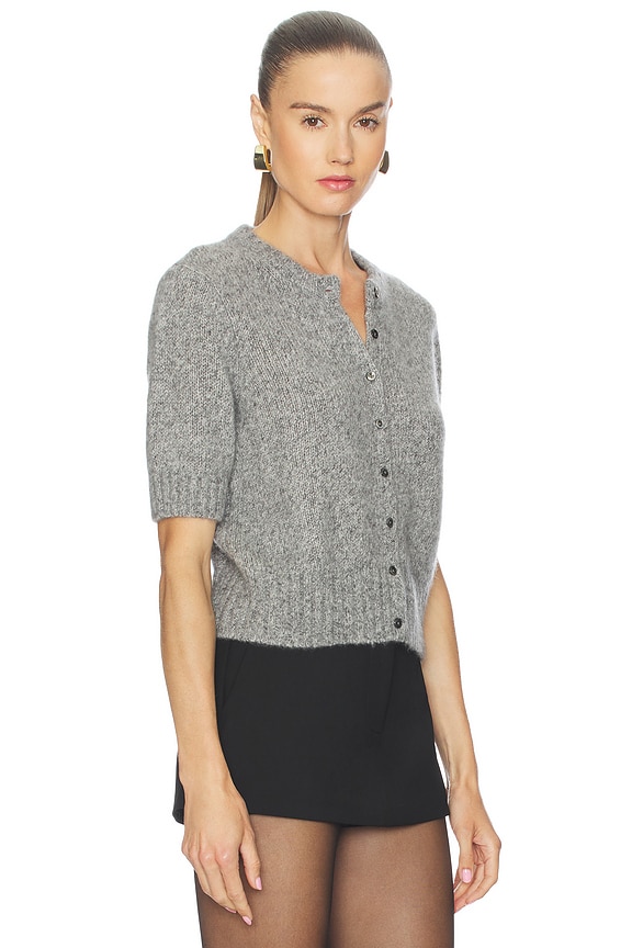 view 2 of 4 Clara Short Sleeve Cardigan in Cloudy