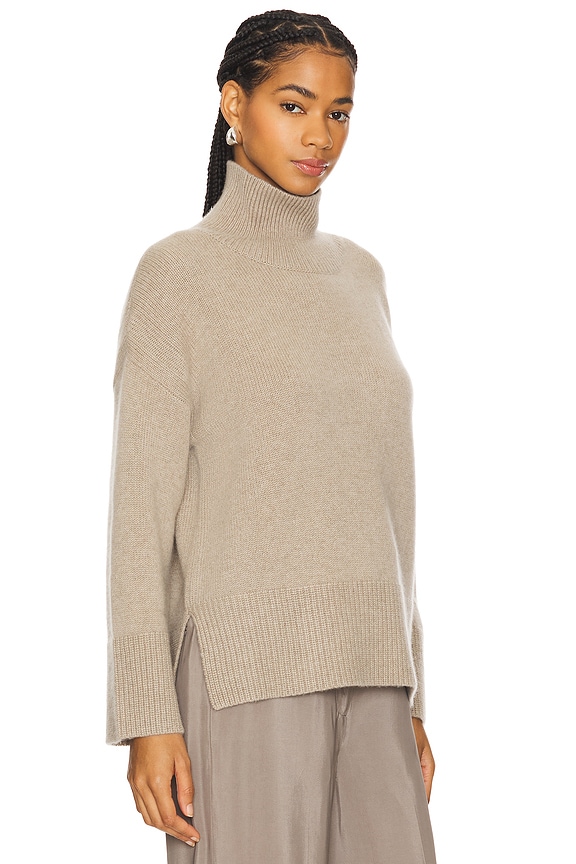 view 2 of 4 Rina Mock Neck Pullover in Tan