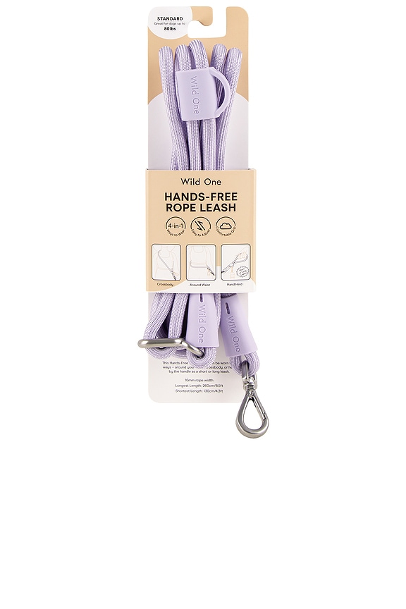 view 2 of 6 Rope Leash in Lilac