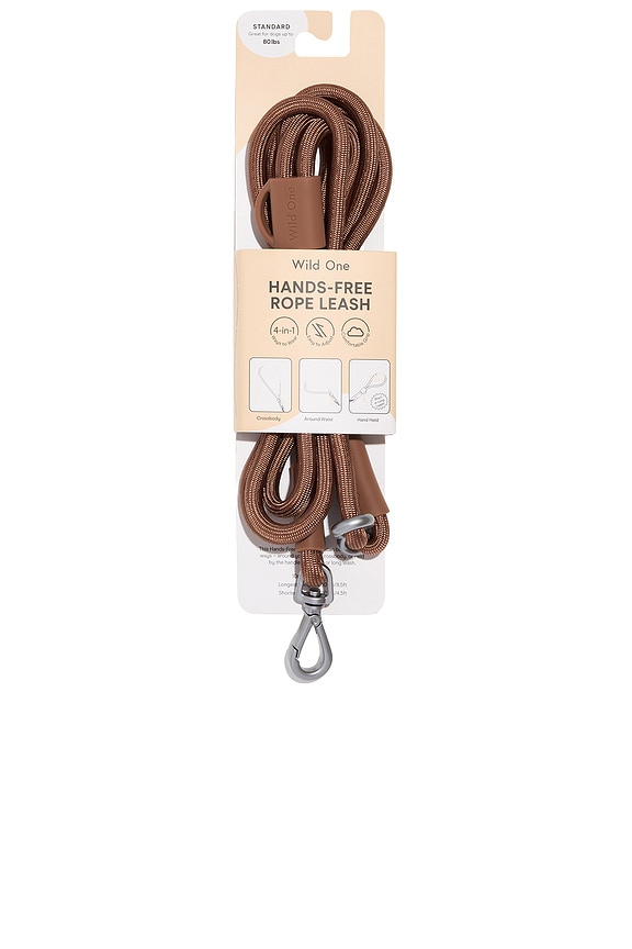 view 2 of 4 Rope Leash in Cocoa