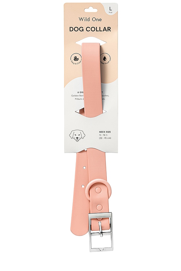 view 2 of 8 CORREA DE PERRO WILD ONE DOG COLLAR in Blush