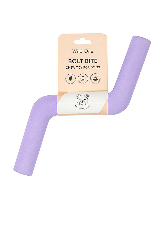view 2 of 6 Bolt Bite Chew Toy in Lilac