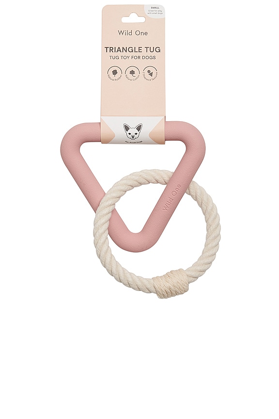 view 2 of 5 JUGUETE PARA PERROS WILD ONE SMALL TRIANGLE TUG TOY in Blush