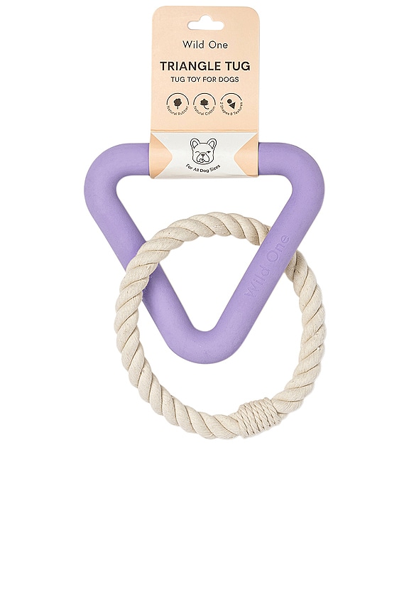 view 2 of 5 WILD ONE TRIANGLE TUG TOY 강아지 장난감 in Lilac