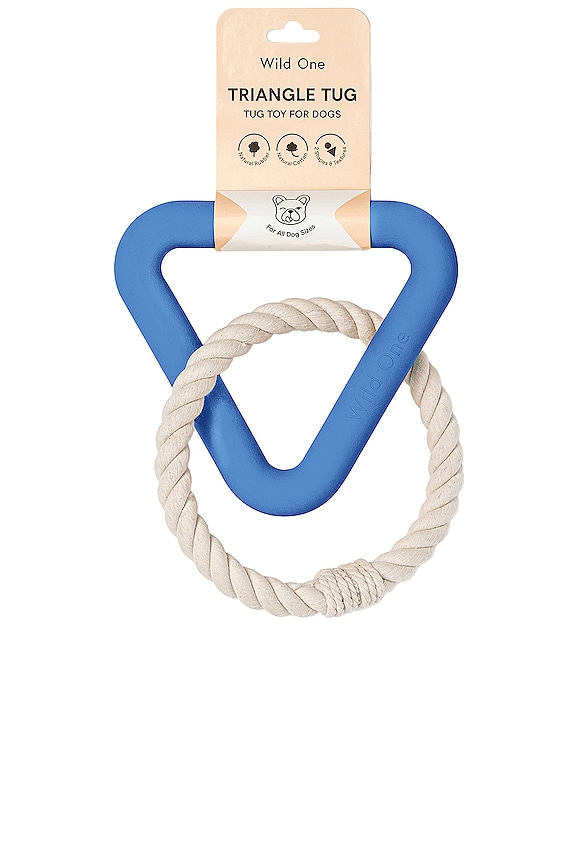 view 2 of 5 WILD ONE TRIANGLE TUG TOY 강아지 장난감 in Moonstone