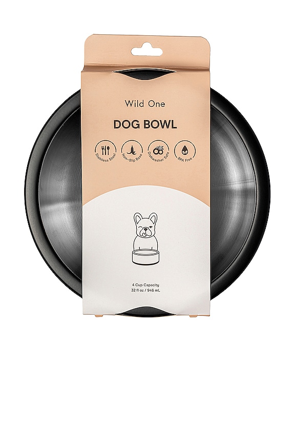 view 2 of 4 BOL PARA PERRO WILD ONE BOWL 32 OZ in Black