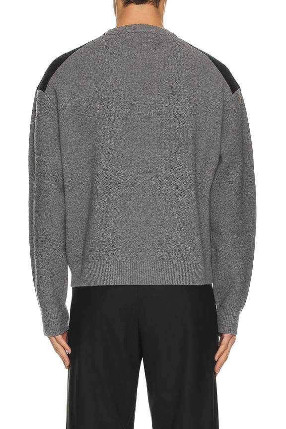 view 2 of 4 Cat Jacquard Knit Pullover in Black