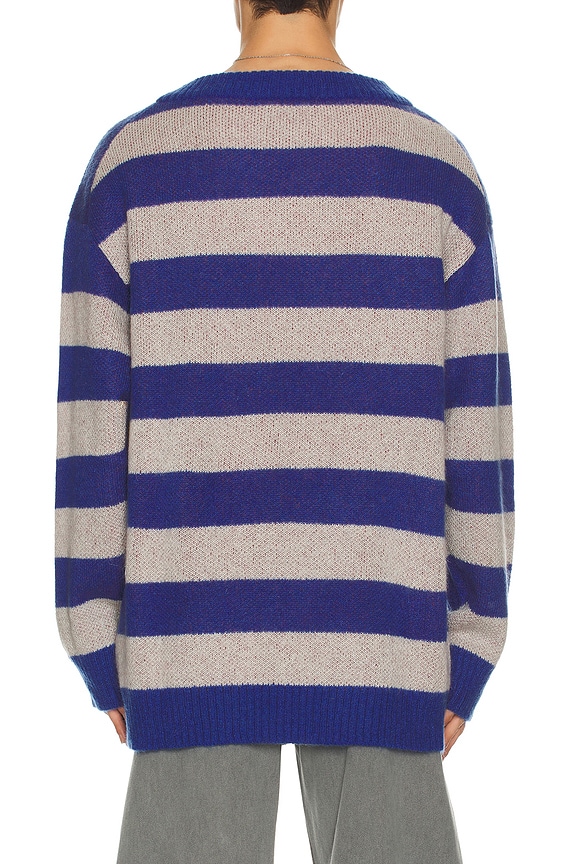 view 2 of 5 Grunge Stripe Pullover in Blue