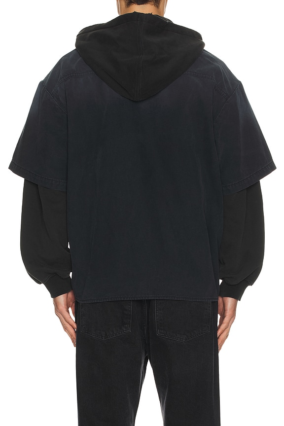 view 2 of 5 CHAQUETA FADED in Black