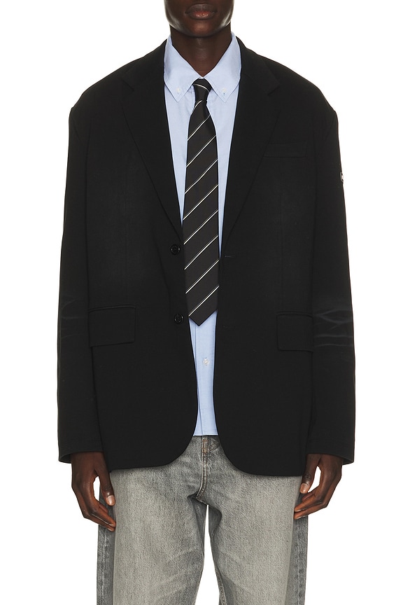 view 1 of 5 Washed Jersey Blazer in Black
